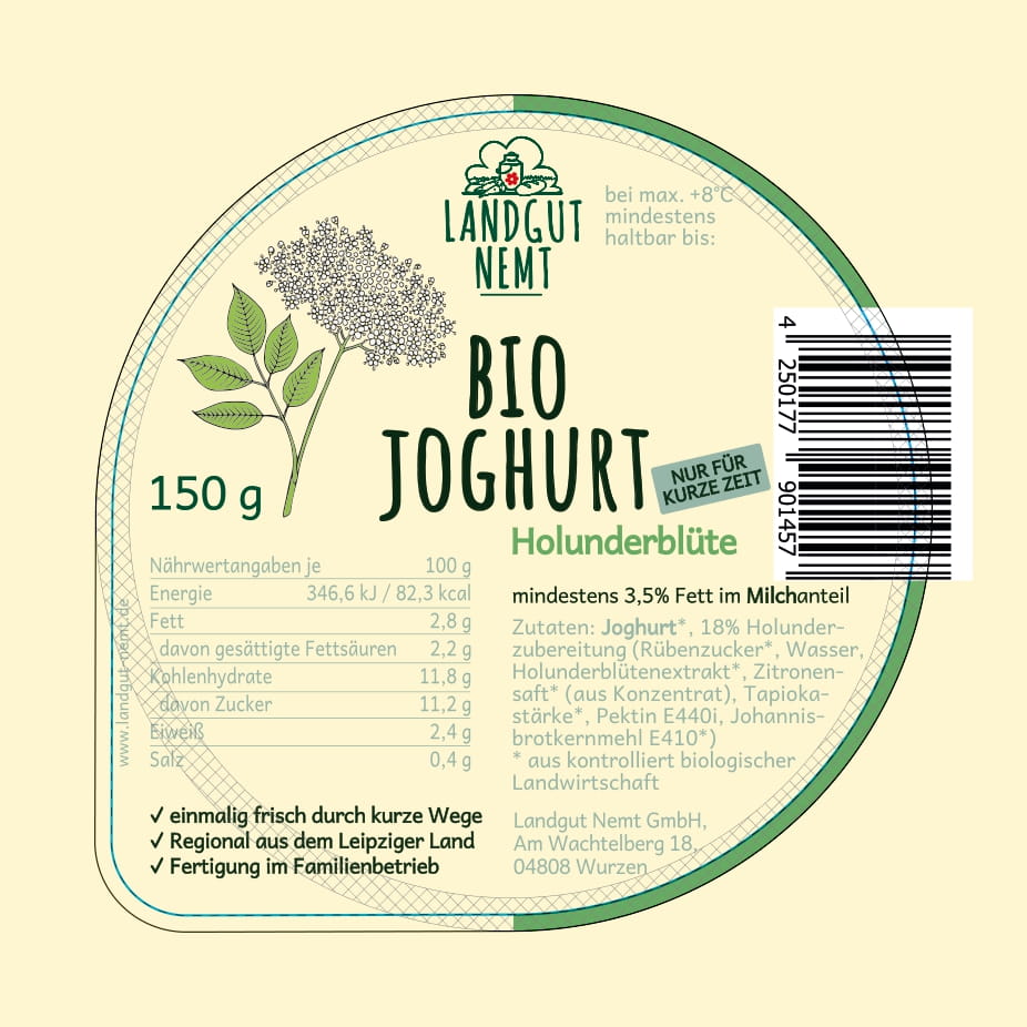Bio-Fruchtjoghurt der Saison 150g (derzeit: Zitrone)