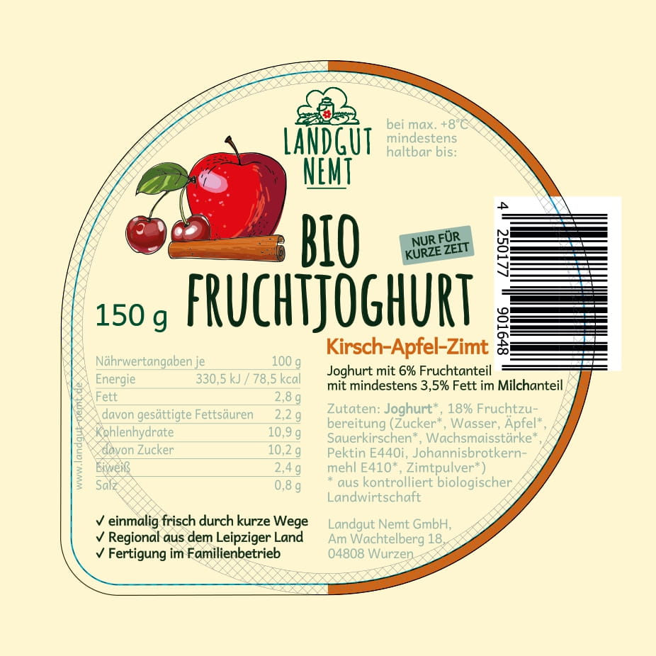 Bio-Fruchtjoghurt der Saison 150g (derzeit: Holunderblüte)