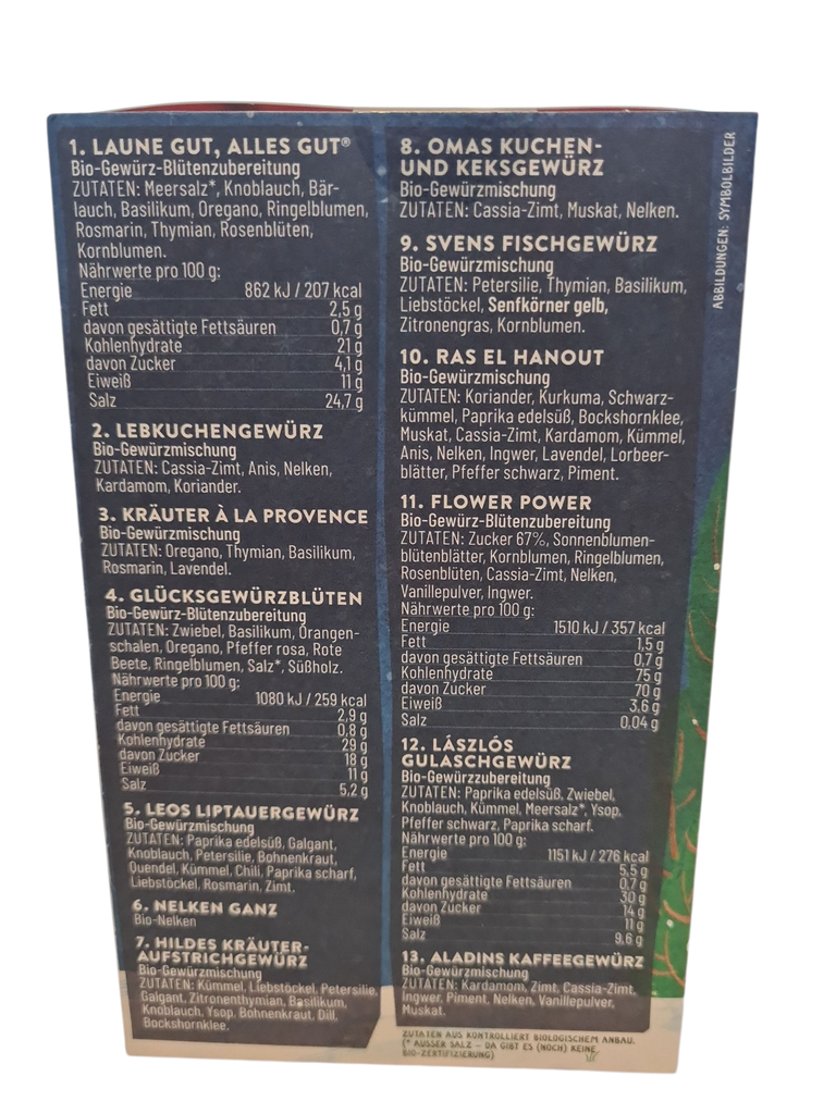 Gewürz Adventskalender Bio