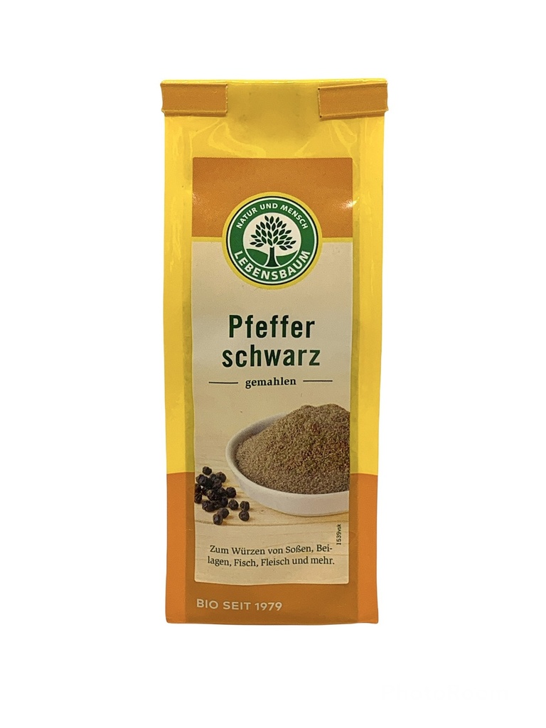 Pfeffer schwarz gemahlen Bio 50g