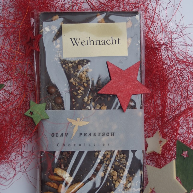 Weihnachten Zartbitterschokolade 100g