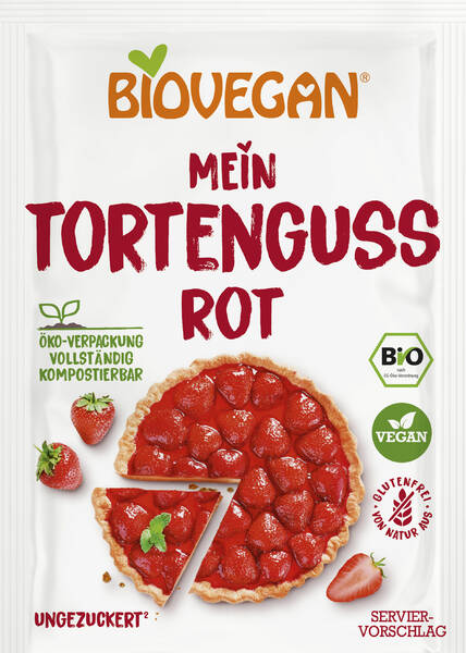 Tortenguss Erdbeere Bio 2x6g