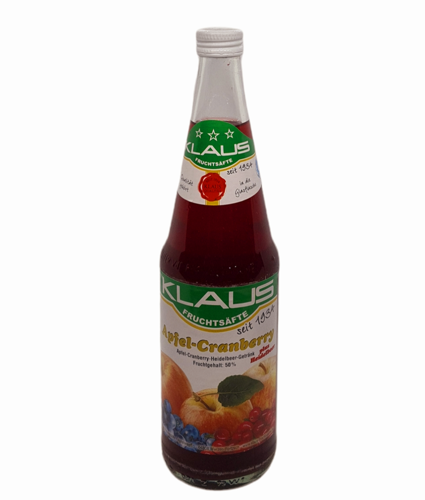 Apfel-Cranberry plus Heidelbeer 0,7l