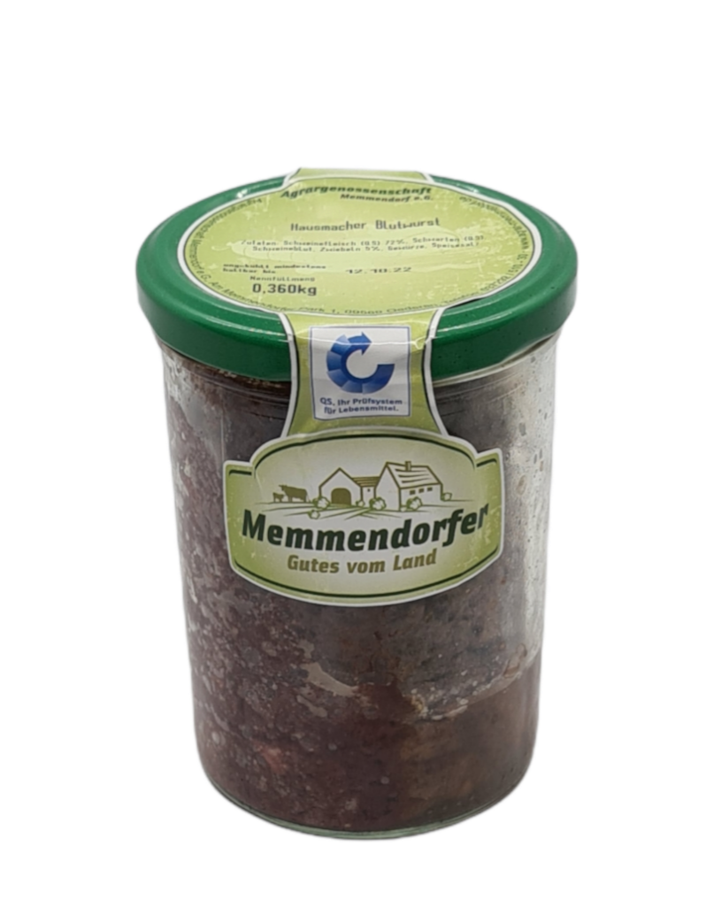 Blutwurst im Glas 360g Memmendorf