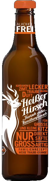 Heißer Hirsch Familienpunsch Traube-Orange  Bio 0,75 Liter