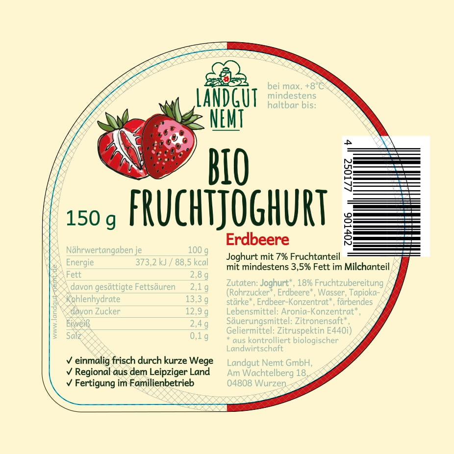 Bio-Fruchtjoghurt Erdbeer 150g