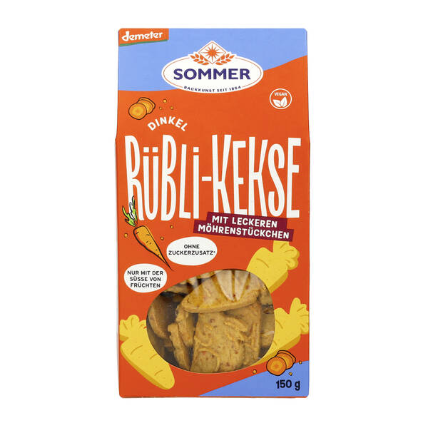 Dinkel Rübli Kekse vegan Bio 150g