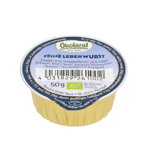 [301113] Feine Leberwurst Bio 50g