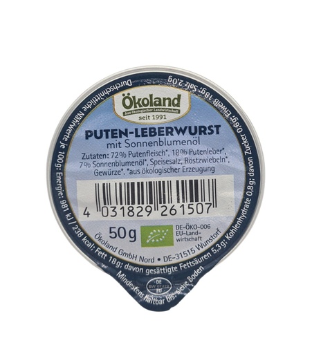 [301114] Putenleberwurst Bio 50g 