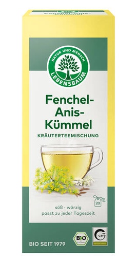 [306140] Fenchel-Anis-Kümmel Tee Bio 20x2,5g