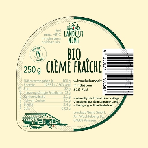 [117013] Bio Crème fraîche 250g