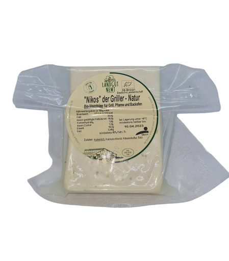 [114107] Bio-Grillkäse Natur &quot;Nikos der Griller&quot; ca. 200g