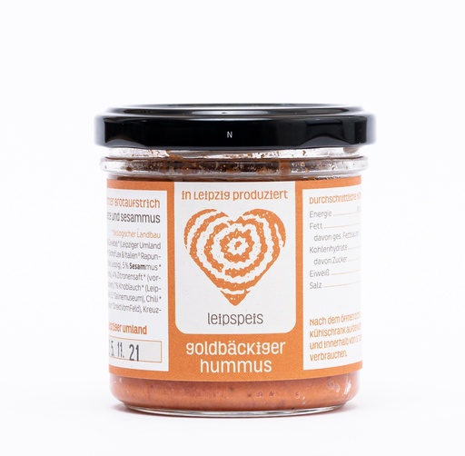 [303222] Bio-Brotaufstrich "goldbäckiger Hummus" 140g